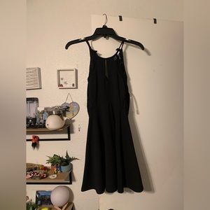 Black lace formal dress